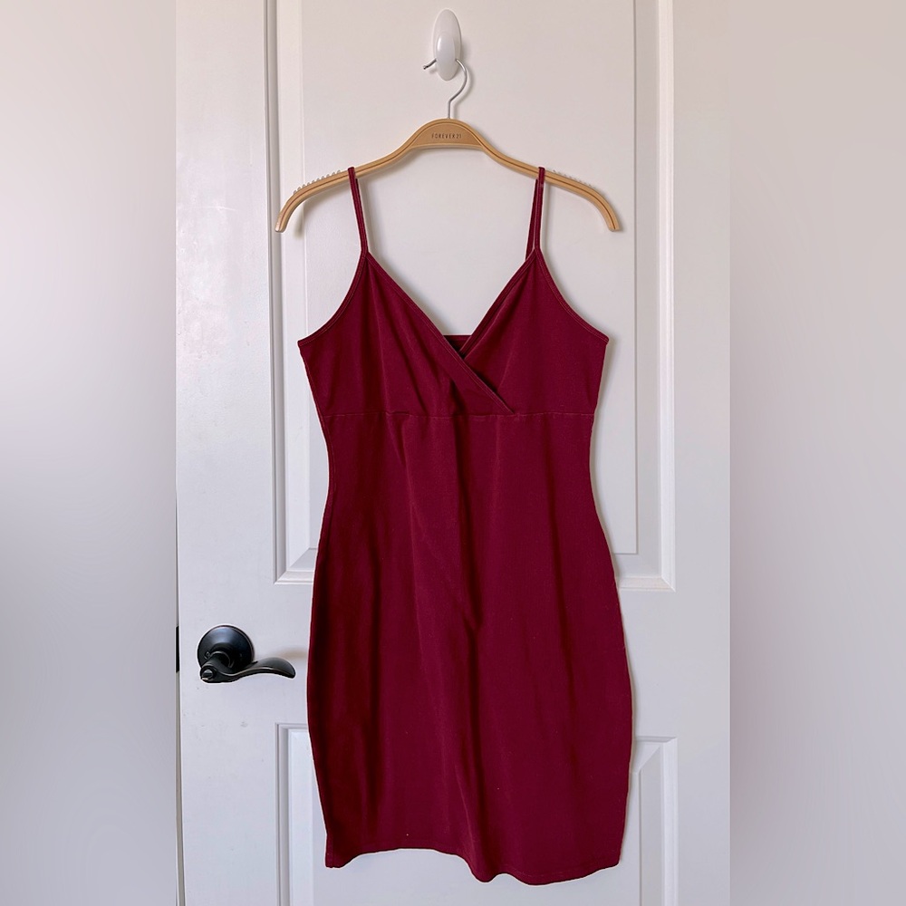 Wild Fable | Burgundy Midi Bodycon Dress